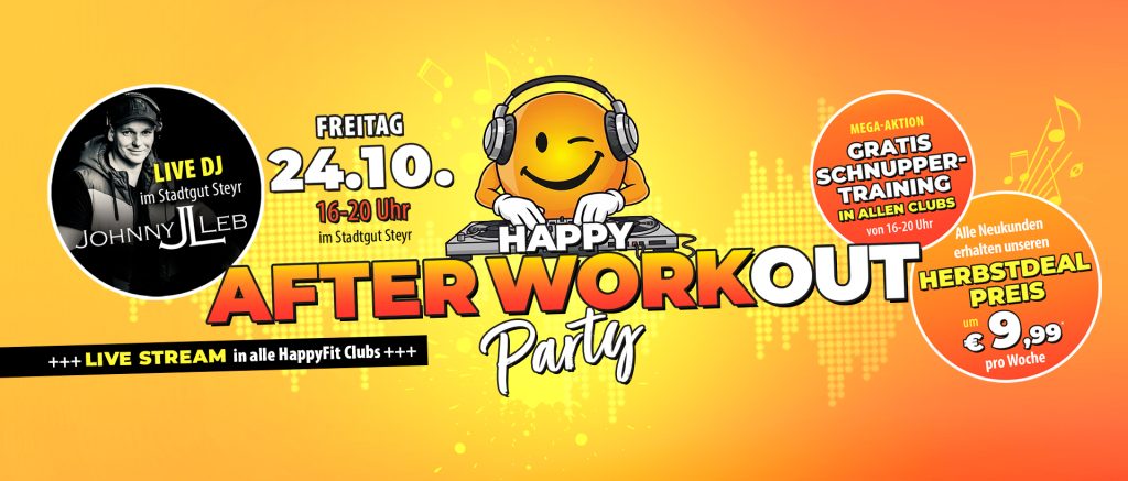 DJ Event Happy Fit After Workout Party